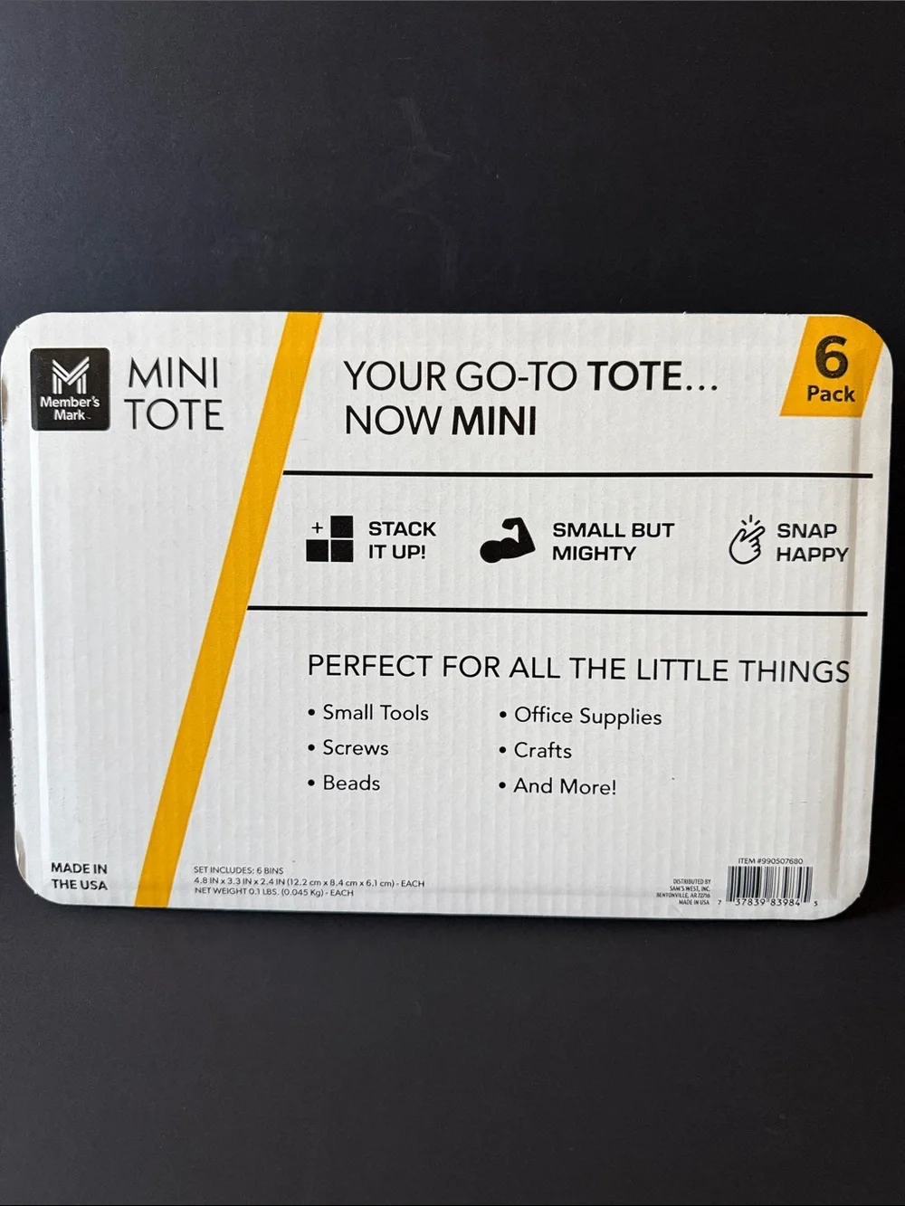 6 Pack Member’s Mark Mini Tote